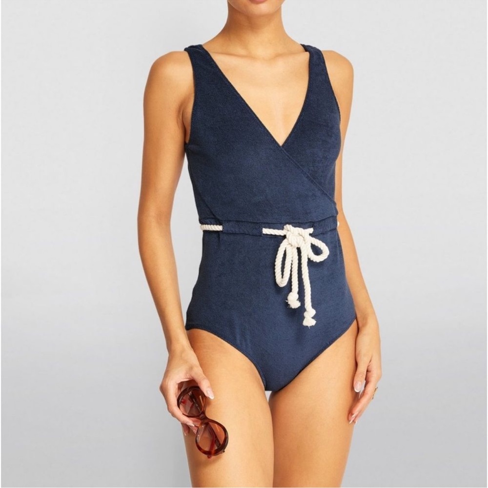 Lisa Marie Fernandez Blue One Piece Swimsuit M